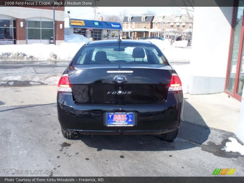 Black / Medium Stone 2008 Ford Focus S Coupe