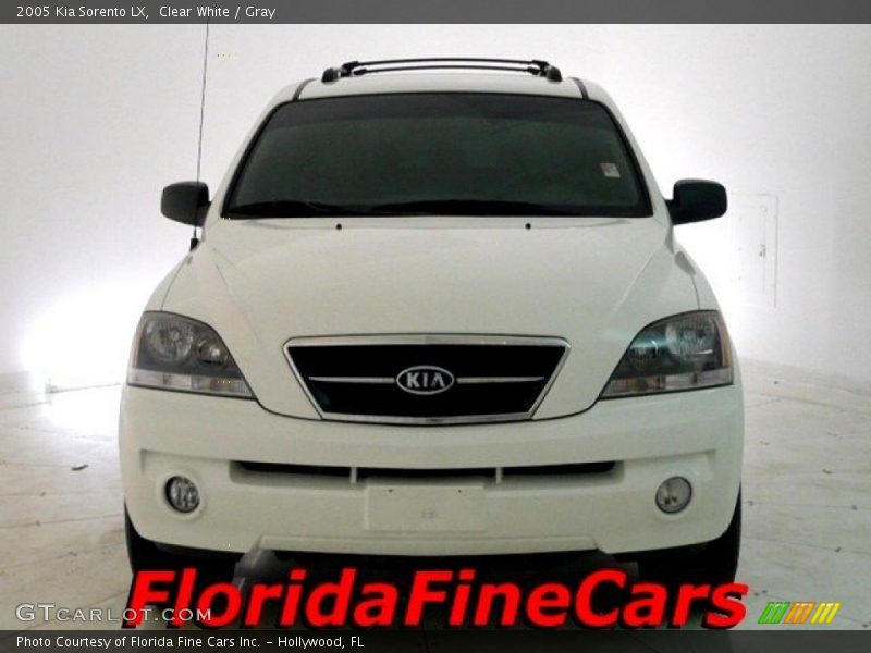 Clear White / Gray 2005 Kia Sorento LX