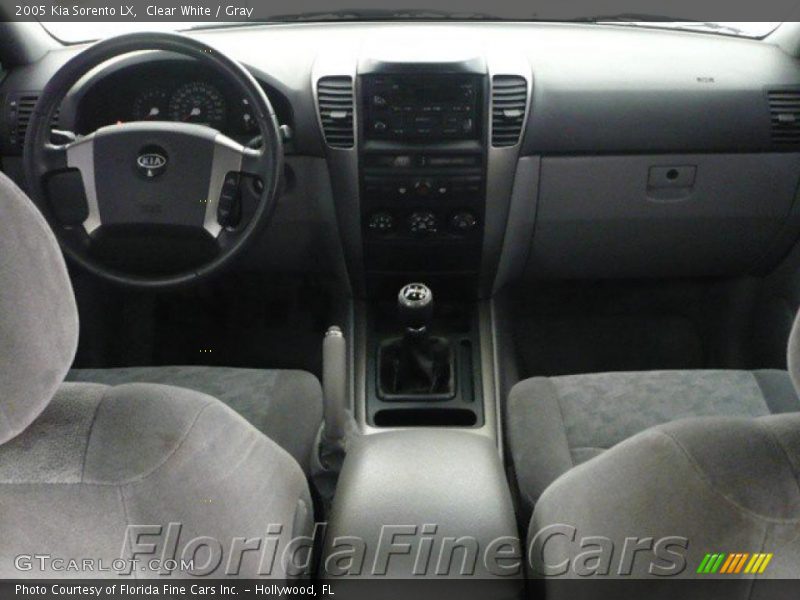 Clear White / Gray 2005 Kia Sorento LX