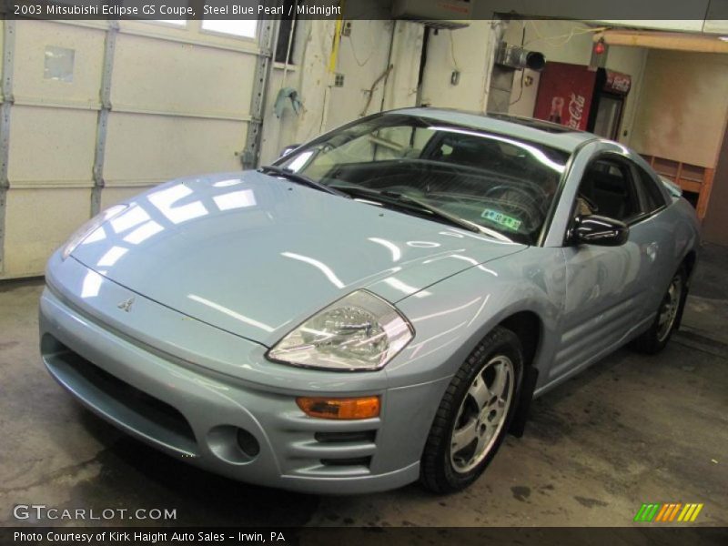 Steel Blue Pearl / Midnight 2003 Mitsubishi Eclipse GS Coupe