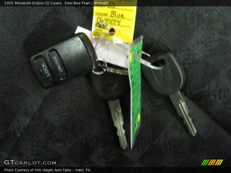 Steel Blue Pearl / Midnight 2003 Mitsubishi Eclipse GS Coupe