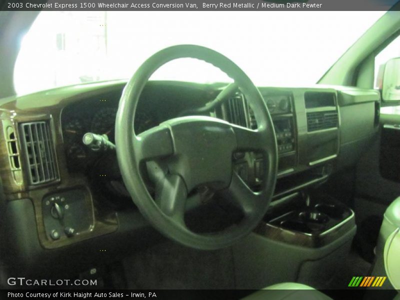 Berry Red Metallic / Medium Dark Pewter 2003 Chevrolet Express 1500 Wheelchair Access Conversion Van