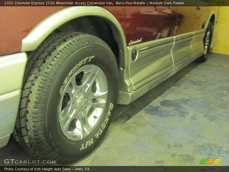 Berry Red Metallic / Medium Dark Pewter 2003 Chevrolet Express 1500 Wheelchair Access Conversion Van