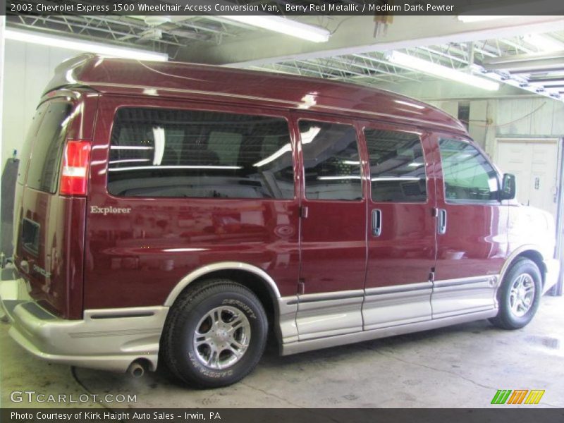 Berry Red Metallic / Medium Dark Pewter 2003 Chevrolet Express 1500 Wheelchair Access Conversion Van