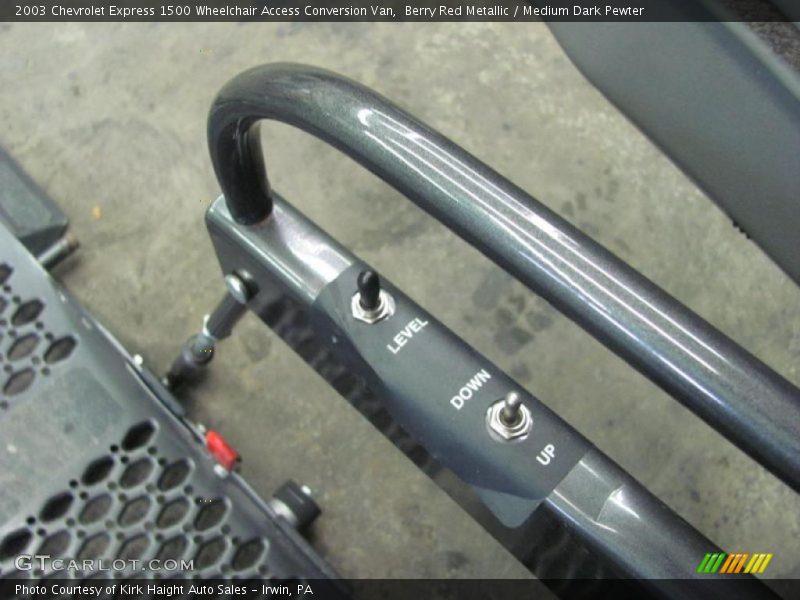 Berry Red Metallic / Medium Dark Pewter 2003 Chevrolet Express 1500 Wheelchair Access Conversion Van