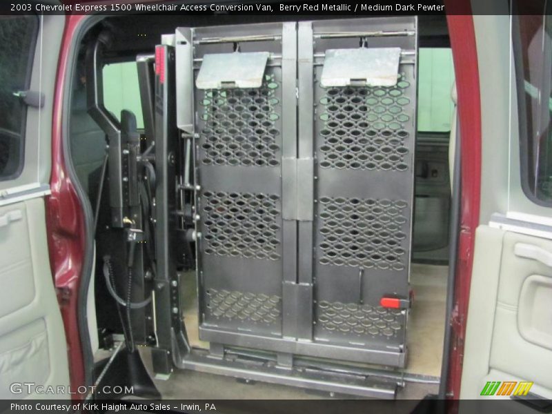 Berry Red Metallic / Medium Dark Pewter 2003 Chevrolet Express 1500 Wheelchair Access Conversion Van