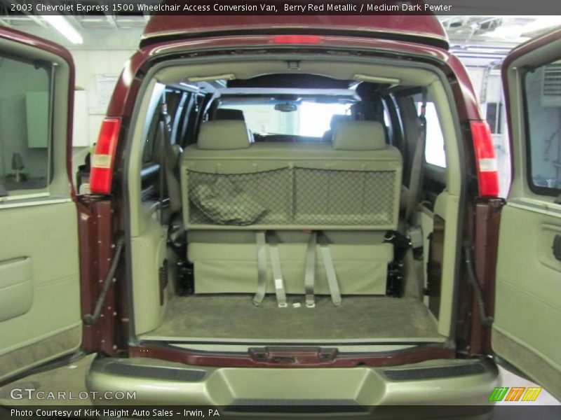 Berry Red Metallic / Medium Dark Pewter 2003 Chevrolet Express 1500 Wheelchair Access Conversion Van