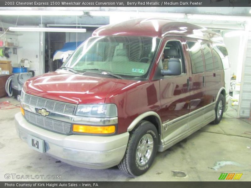 Berry Red Metallic / Medium Dark Pewter 2003 Chevrolet Express 1500 Wheelchair Access Conversion Van