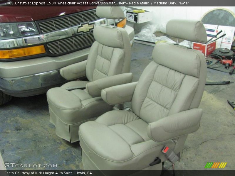 Berry Red Metallic / Medium Dark Pewter 2003 Chevrolet Express 1500 Wheelchair Access Conversion Van