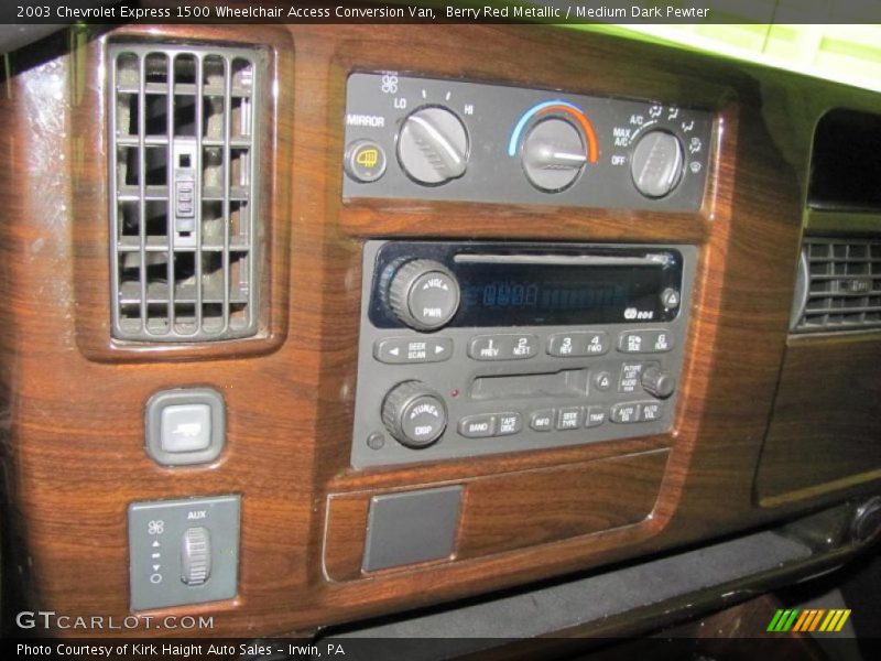 Berry Red Metallic / Medium Dark Pewter 2003 Chevrolet Express 1500 Wheelchair Access Conversion Van