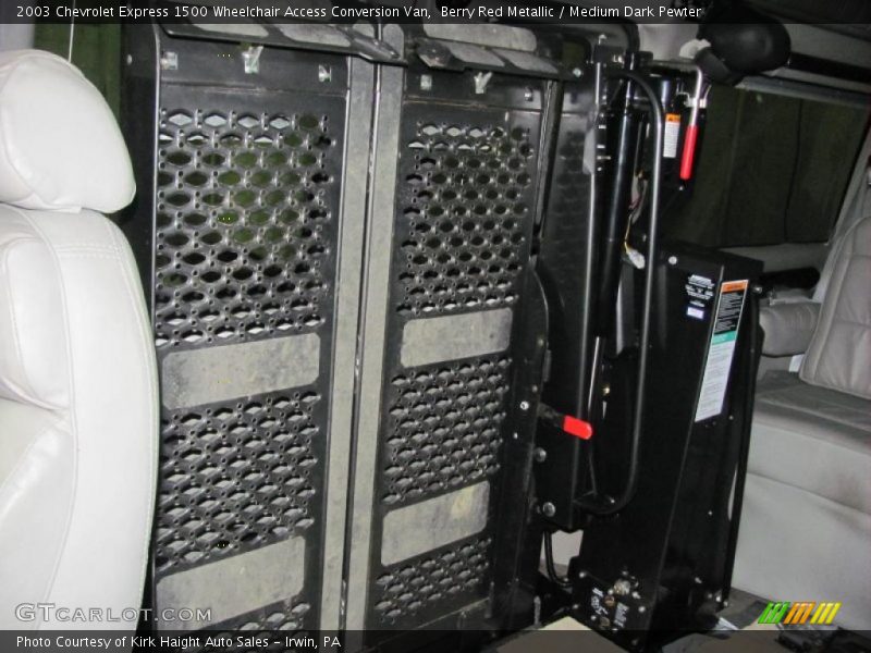 Berry Red Metallic / Medium Dark Pewter 2003 Chevrolet Express 1500 Wheelchair Access Conversion Van