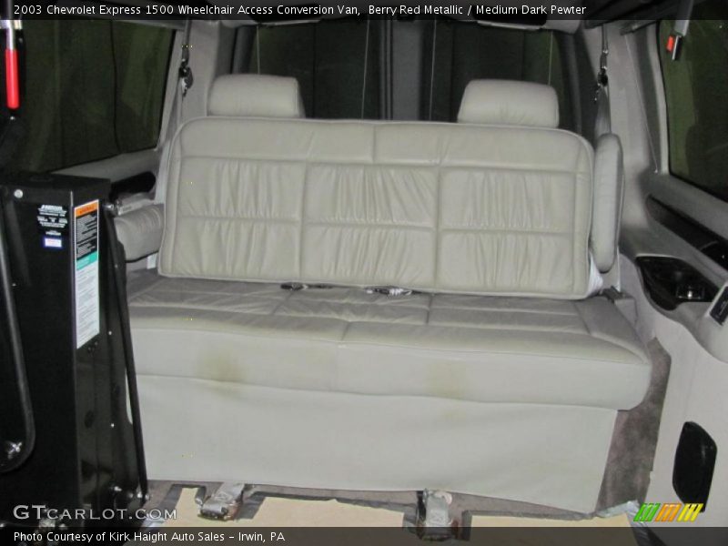 Berry Red Metallic / Medium Dark Pewter 2003 Chevrolet Express 1500 Wheelchair Access Conversion Van