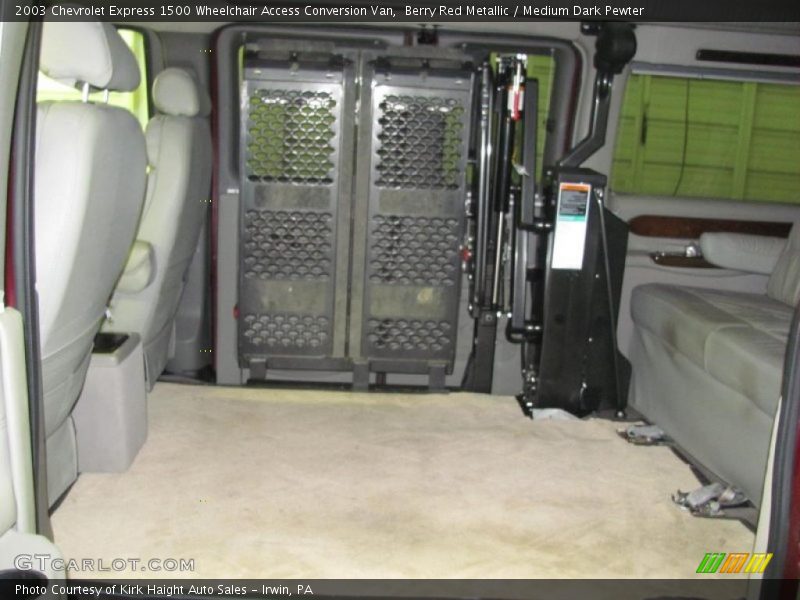 Berry Red Metallic / Medium Dark Pewter 2003 Chevrolet Express 1500 Wheelchair Access Conversion Van