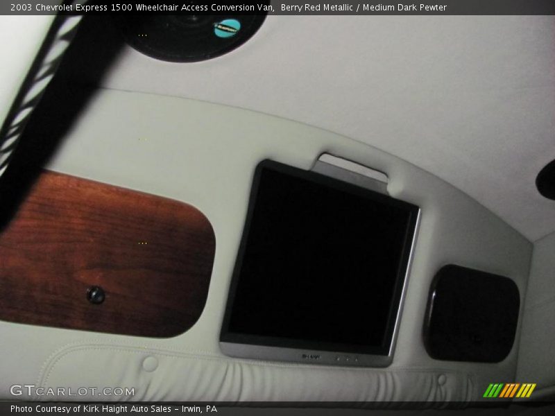 Berry Red Metallic / Medium Dark Pewter 2003 Chevrolet Express 1500 Wheelchair Access Conversion Van