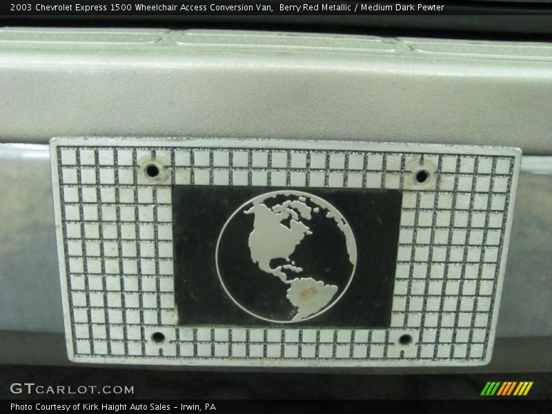Berry Red Metallic / Medium Dark Pewter 2003 Chevrolet Express 1500 Wheelchair Access Conversion Van