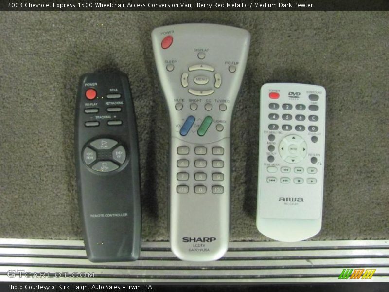 Berry Red Metallic / Medium Dark Pewter 2003 Chevrolet Express 1500 Wheelchair Access Conversion Van