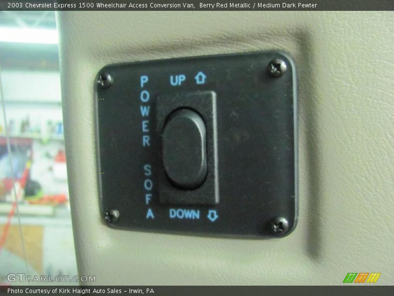 Berry Red Metallic / Medium Dark Pewter 2003 Chevrolet Express 1500 Wheelchair Access Conversion Van