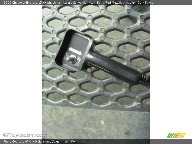 Berry Red Metallic / Medium Dark Pewter 2003 Chevrolet Express 1500 Wheelchair Access Conversion Van