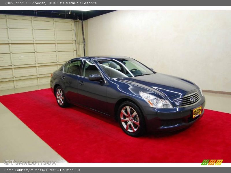 Blue Slate Metallic / Graphite 2009 Infiniti G 37 Sedan