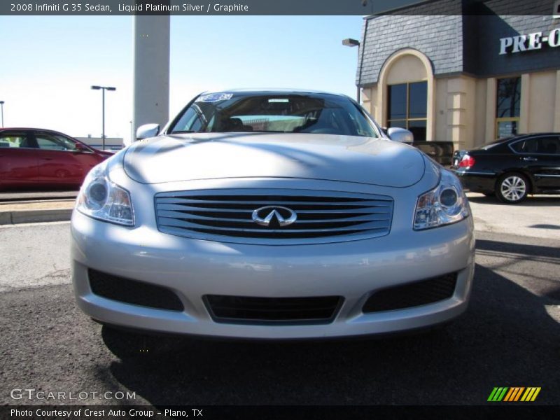 Liquid Platinum Silver / Graphite 2008 Infiniti G 35 Sedan