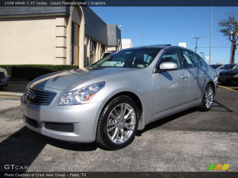 Liquid Platinum Silver / Graphite 2008 Infiniti G 35 Sedan