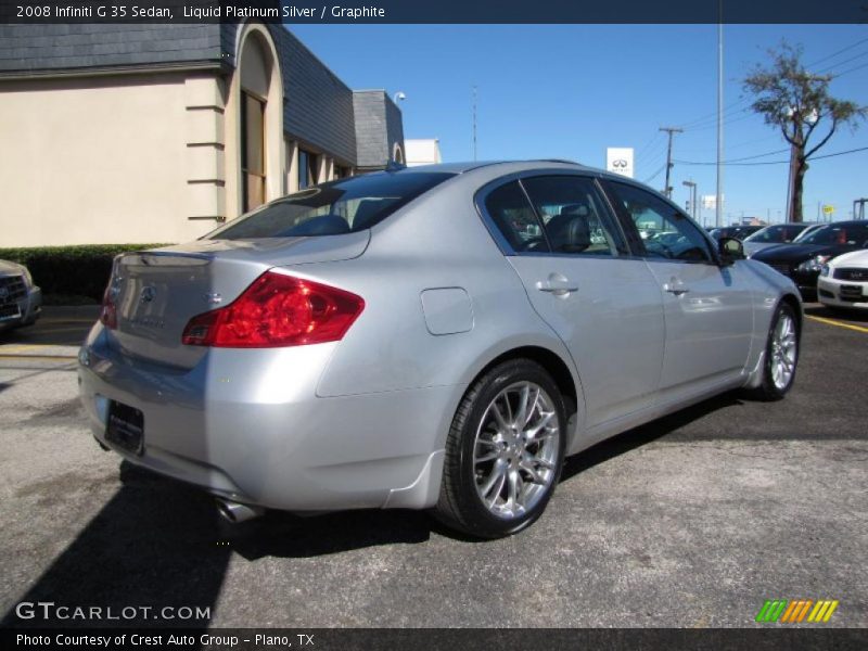 Liquid Platinum Silver / Graphite 2008 Infiniti G 35 Sedan