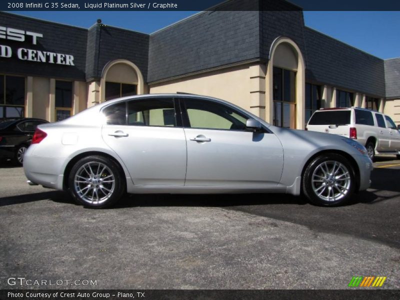 Liquid Platinum Silver / Graphite 2008 Infiniti G 35 Sedan