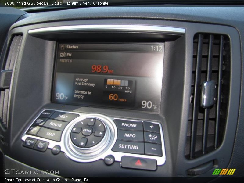 Liquid Platinum Silver / Graphite 2008 Infiniti G 35 Sedan