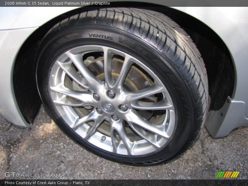 Liquid Platinum Silver / Graphite 2008 Infiniti G 35 Sedan