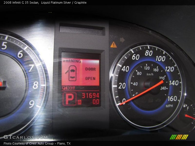 Liquid Platinum Silver / Graphite 2008 Infiniti G 35 Sedan