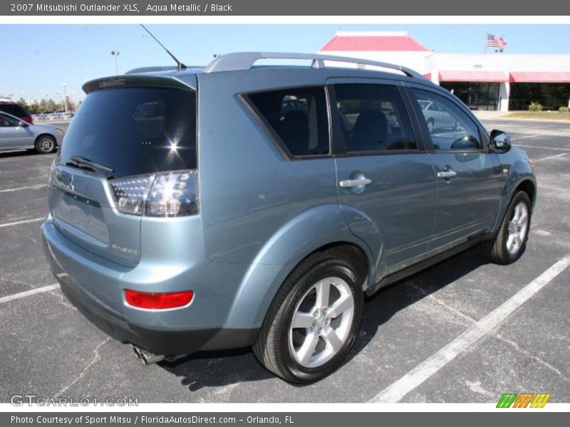 Aqua Metallic / Black 2007 Mitsubishi Outlander XLS