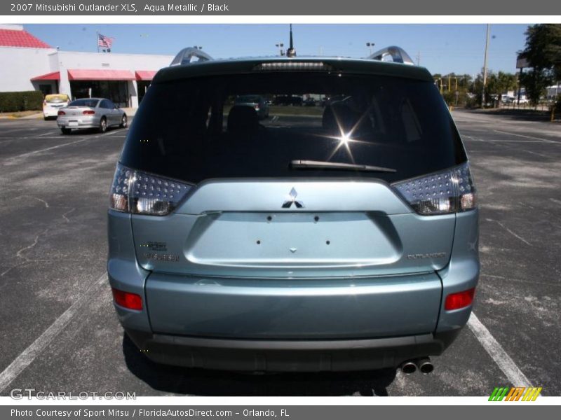 Aqua Metallic / Black 2007 Mitsubishi Outlander XLS
