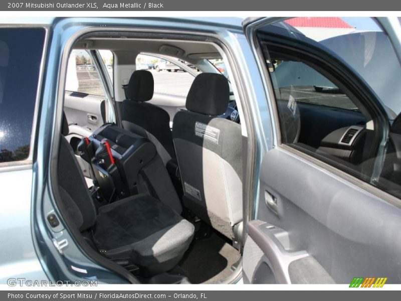 Aqua Metallic / Black 2007 Mitsubishi Outlander XLS