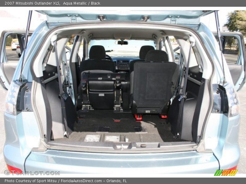 Aqua Metallic / Black 2007 Mitsubishi Outlander XLS