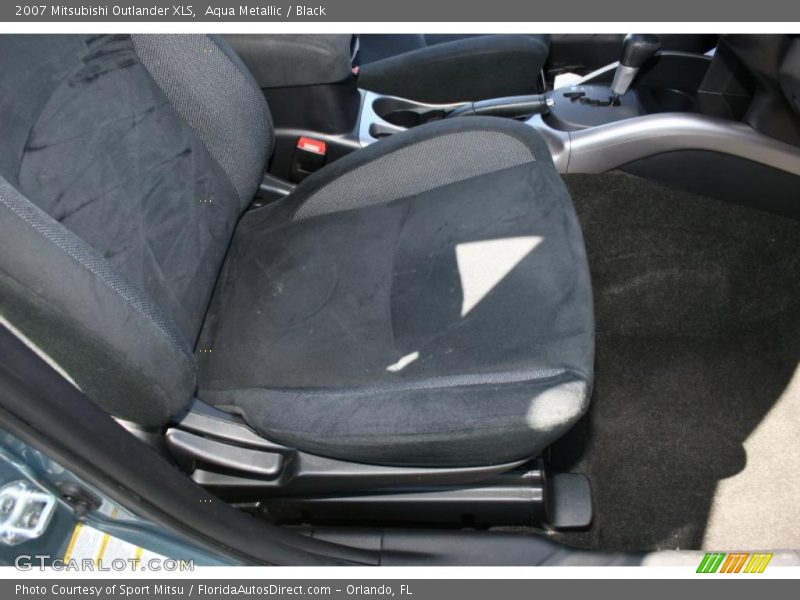 Aqua Metallic / Black 2007 Mitsubishi Outlander XLS