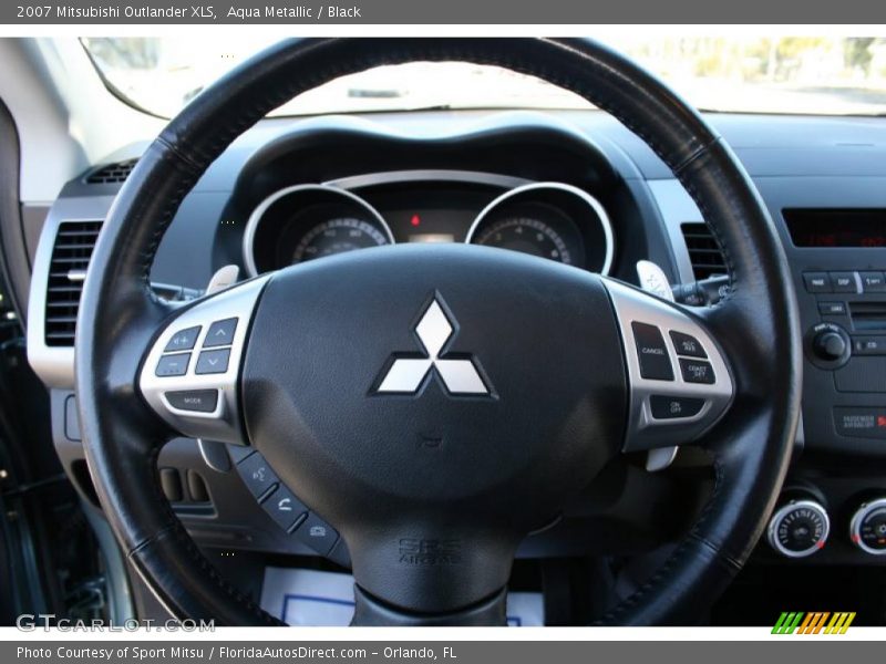 Aqua Metallic / Black 2007 Mitsubishi Outlander XLS