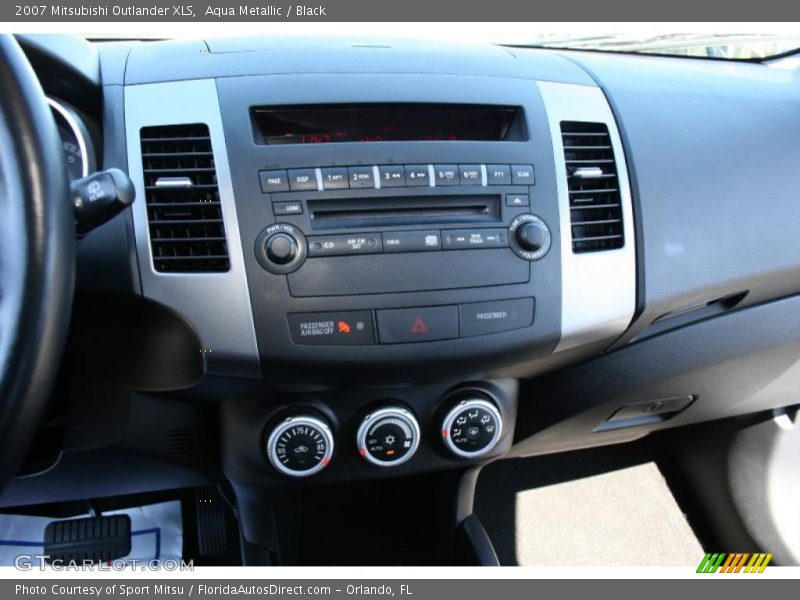 Aqua Metallic / Black 2007 Mitsubishi Outlander XLS