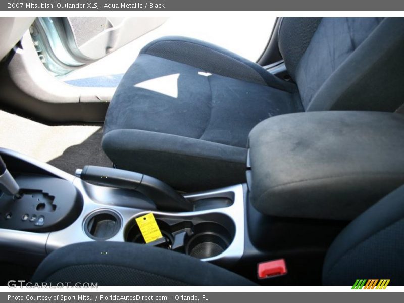 Aqua Metallic / Black 2007 Mitsubishi Outlander XLS