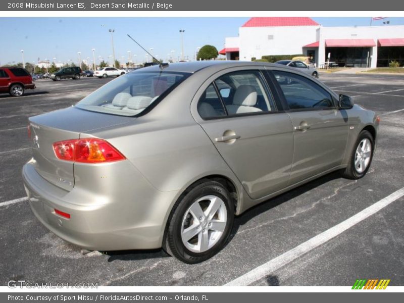 Desert Sand Metallic / Beige 2008 Mitsubishi Lancer ES