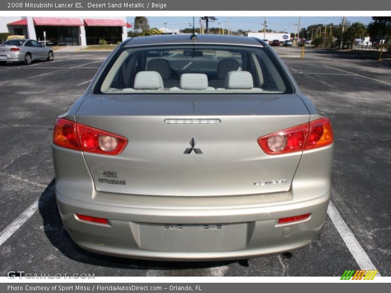 Desert Sand Metallic / Beige 2008 Mitsubishi Lancer ES