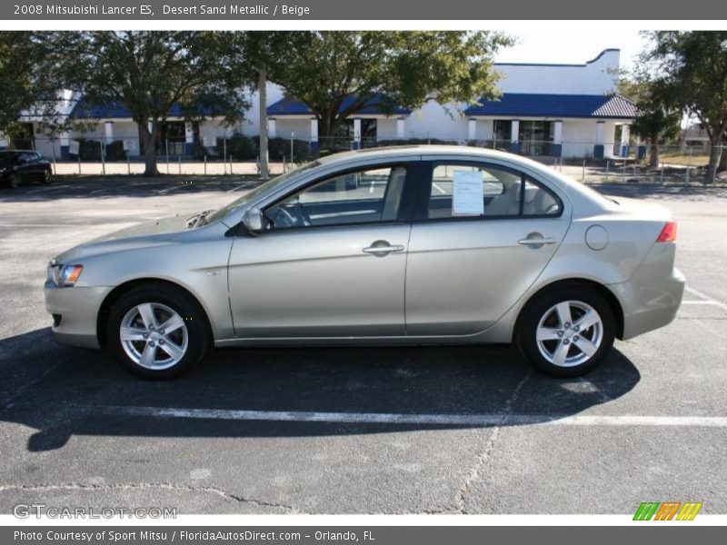 Desert Sand Metallic / Beige 2008 Mitsubishi Lancer ES