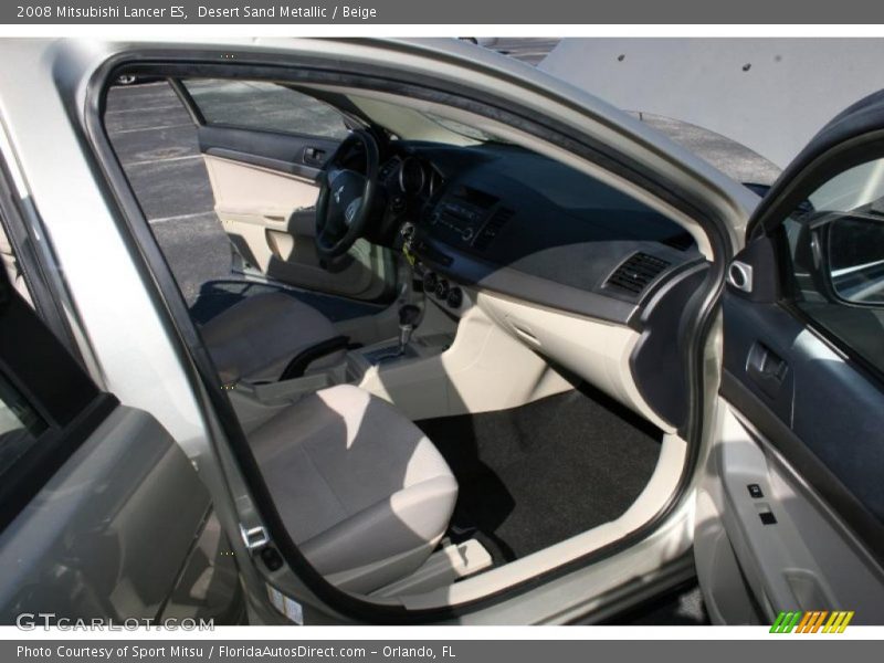 Desert Sand Metallic / Beige 2008 Mitsubishi Lancer ES