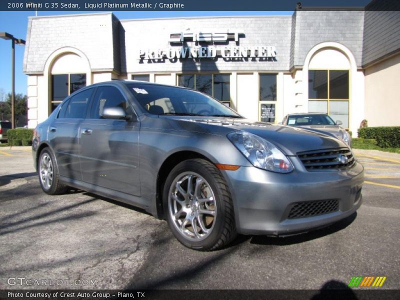 Liquid Platinum Metallic / Graphite 2006 Infiniti G 35 Sedan