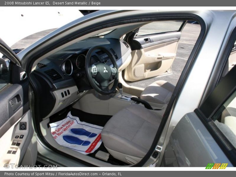 Desert Sand Metallic / Beige 2008 Mitsubishi Lancer ES