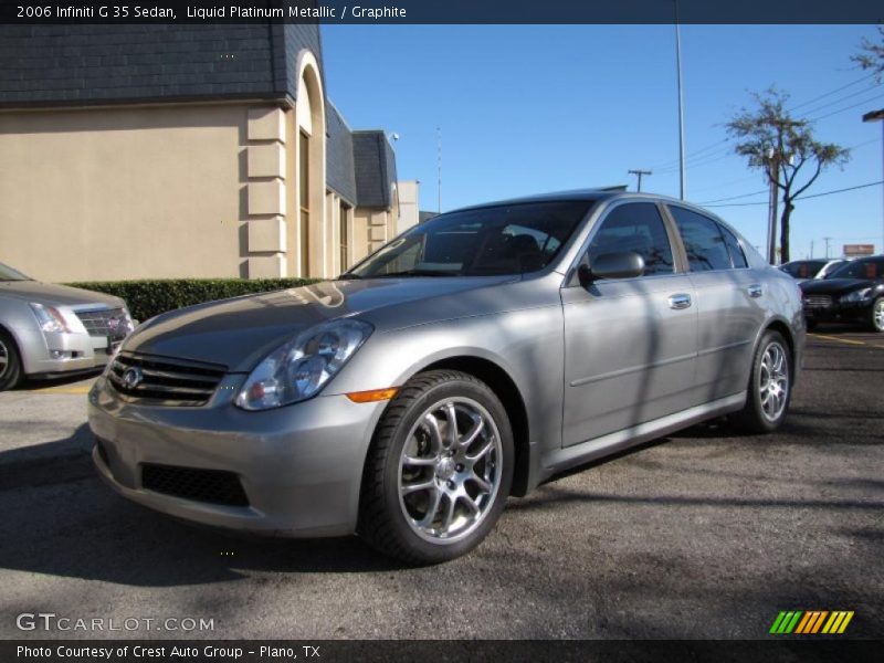 Liquid Platinum Metallic / Graphite 2006 Infiniti G 35 Sedan