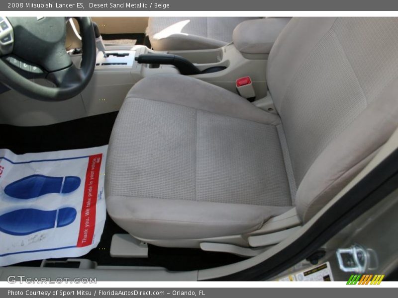 Desert Sand Metallic / Beige 2008 Mitsubishi Lancer ES