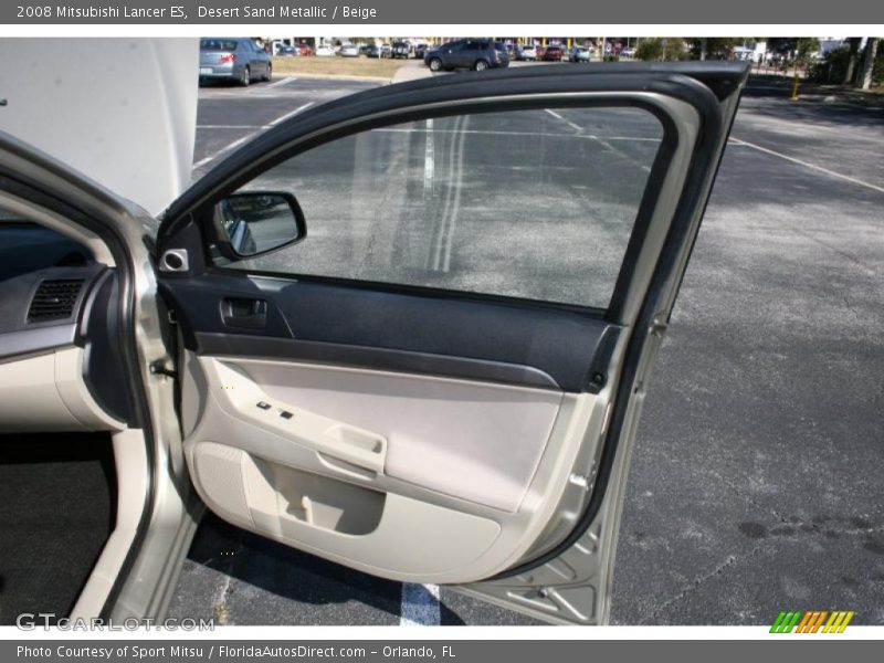 Desert Sand Metallic / Beige 2008 Mitsubishi Lancer ES