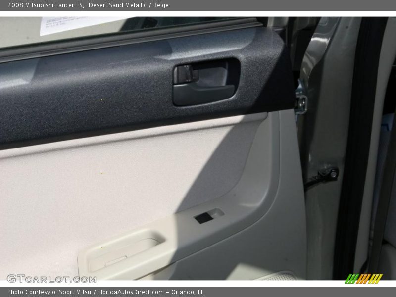 Desert Sand Metallic / Beige 2008 Mitsubishi Lancer ES