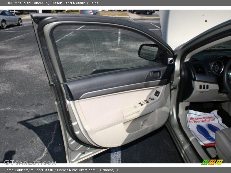 Desert Sand Metallic / Beige 2008 Mitsubishi Lancer ES