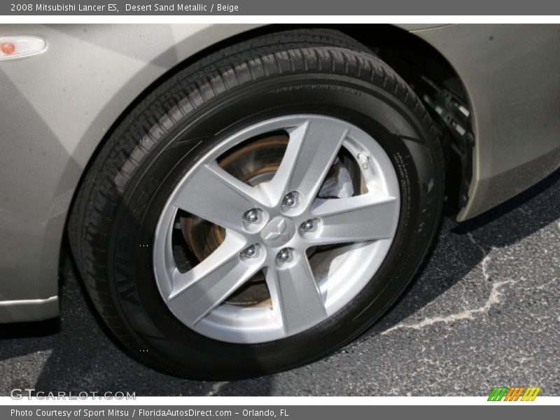 Desert Sand Metallic / Beige 2008 Mitsubishi Lancer ES